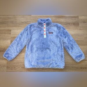 Vineyard Vines Girls Teddy Fleece Snap Pullover